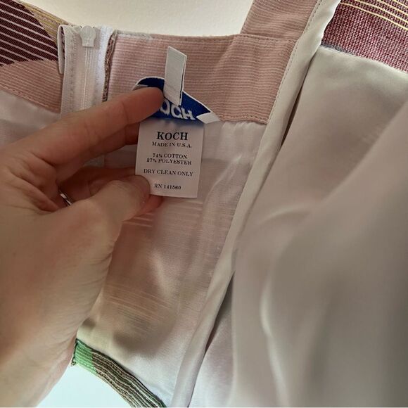 Koch Cecelia Crop Top Pink Mountain Flutter sleeve spring summer cute tank - Picture 8 of 8